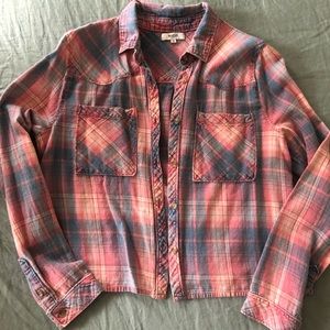 Kensie Cropped Flannel